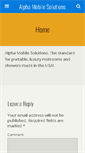 Mobile Screenshot of alphamobilesolutions.com